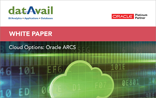 Cloud Options: Oracle ARCS