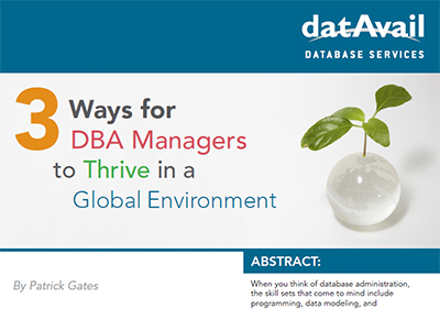 Three Ways for DBA Managers to Thrive