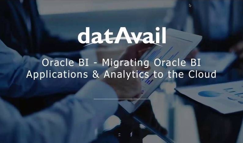 Migrating Oracle BI Applications & Analytics to the Cloud