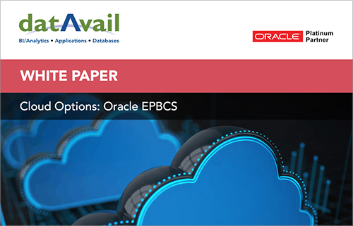 Cloud Options: Oracle EPBCS