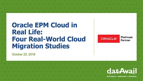 Oracle EPM Cloud in Real Life