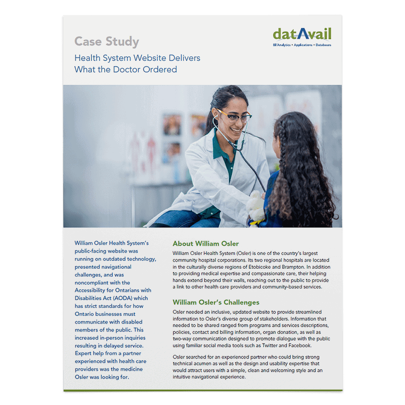 William Osler Health System Datavail