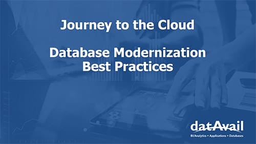 Database Modernization Best Practices
