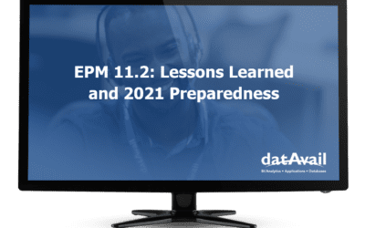 EPM 11.2: Lessons Learned and 2021 Preparedness